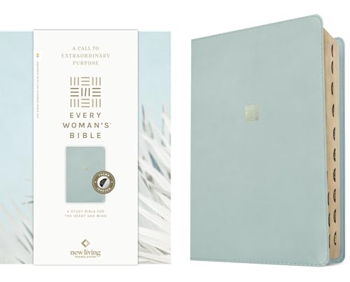NLT Every Woman's Bible, Filament Enabled (Leatherlike, Sky Blue, Indexed, Red Letter) - Imitation Leather