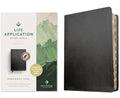 NLT Life Application Study Bible, Third Edition, Personal Size (Bonded Leather, Black, Indexed, Red Letter) - Bonded Leather