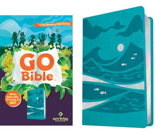 NLT Go Bible for Kids (Leatherlike, Teal Ocean): A Life-Changing Bible for Kids - Imitation Leather