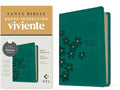 Biblia Compacta Ntv, Letra Gigante Con Filament (Sentipiel, Turquesa Floral, Letra Roja) - Imitation Leather