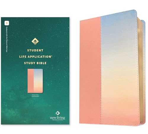 NLT Student Life Application Study Bible, Filament Enabled (Leatherlike, Ombre Pink, Red Letter) - Imitation Leather
