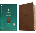 NLT Student Life Application Study Bible, Filament Enabled (Leatherlike, Rustic Brown, Indexed, Red Letter) - Imitation Leather