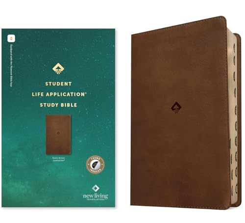 NLT Student Life Application Study Bible, Filament Enabled (Leatherlike, Rustic Brown, Indexed, Red Letter) - Imitation Leather