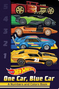 Hot Wheels: One Car, Blue Car: A Numbers and Colors Book (a Mattel Hot Wheels Shaped Novelty Board Book for Toddlers) - Board Books