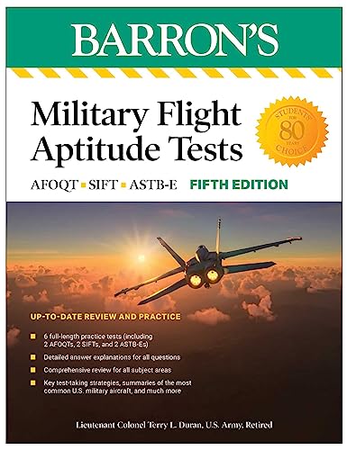 Military Flight Aptitude Tests, Fifth Edition: 6 Practice Tests + Comprehensive Review - Paperback