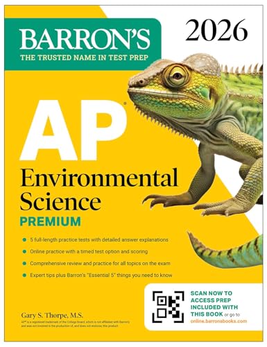 AP Environmental Science Premium, 2026: Prep Book with 5 Practice Tests + Comprehensive Review + Online Practice - Paperback
