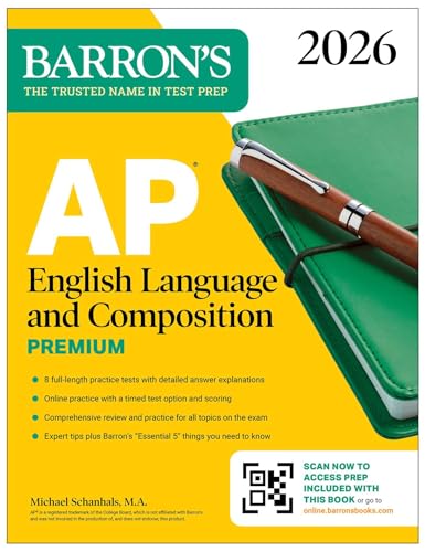 AP English Language and Composition Premium, 2026: Prep Book with 8 Practice Tests + Online Practice - Paperback