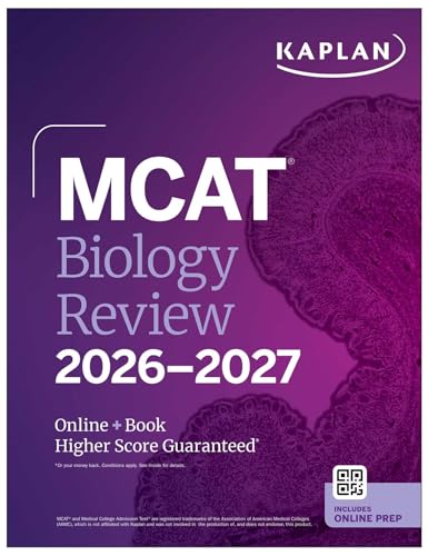 MCAT Biology Review 2026-2027: Online + Book - Paperback