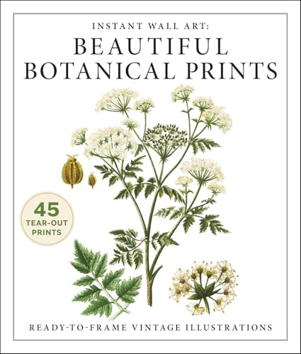 Instant Wall Art: Beautiful Botanical Prints: Ready-To-Frame Vintage Illustrations - Paperback