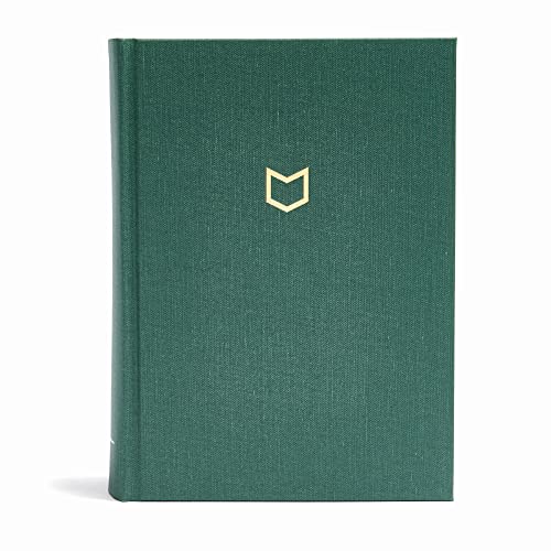 CSB He Reads Truth Bible, Evergreen Cloth Over Board Indexed: Black Letter, Wide Margins, Notetaking Space, Reading Plans, Sewn Binding, Two Ribbon Ma - Hardcover