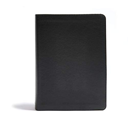CSB He Reads Truth Bible, Black Leathertouch: Black Letter, Wide Margins, Notetaking Space, Reading Plans, Sewn Binding, Two Ribbon Markers, Easy-To-R - Imitation Leather