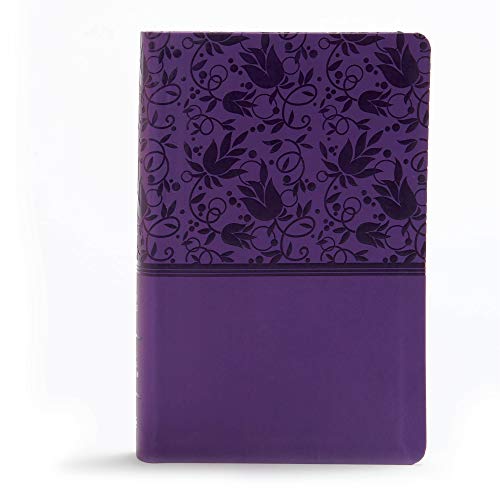 KJV Large Print Personal Size Reference Bible, Purple Leathertouch Indexed - Imitation Leather