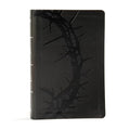 KJV Large Print Personal Size Reference Bible, Charcoal Leathertouch Indexed - Imitation Leather