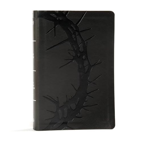KJV Large Print Personal Size Reference Bible, Charcoal Leathertouch Indexed - Imitation Leather