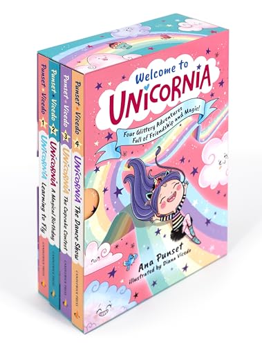 Welcome to Unicornia: Four Glittery Adventures Full of Friendship and Magic!: (Box Set of Early Chapter Readers about Unicorns) - Paperback
