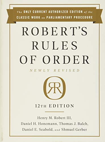 Robert's Rules of Order Newly Revised, 12th Edition - Hardcover
