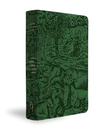 KJV Majestic Illuminated Bible (Emerald Leatherluxe) - Leather