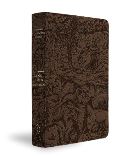 KJV Majestic Illuminated Bible (Brown Leatherluxe) - Leather
