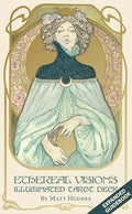 Ethereal Visions Illuminated Tarot Deck: Elegant 80-Card Art Nouveau Tarot Deck with Gold Foil, Full-Color 140-Page Guidebook, Hand-Drawn Illustration - Other