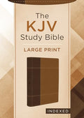 The KJV Study Bible, Large Print (Indexed) [Copper Cross] - Imitation Leather