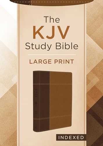 The KJV Study Bible, Large Print (Indexed) [Copper Cross] - Imitation Leather