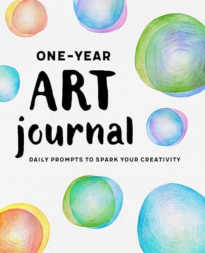 One-Year Art Journal: Daily Prompts to Spark Your Creativity - Paperback