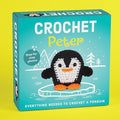 Pil Crochet Kit for Beginners - Peter the Penguin Amigurumi - Yarn, Hook, Safety Eyes, Stuffing & Illustrated Booklet Make a Stuffed Penguin Craft Gif - Other
