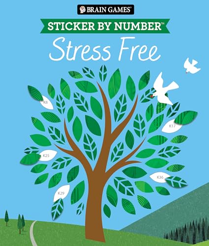 Brain Games - Sticker by Number: Stress Free #2 (28 Images to Sticker) - Paperback