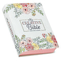 KJV Holy Bible, My Creative Bible, Faux Leather Flexible Cover - Ribbon Marker, King James Version, White Floral - Leather