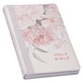 KJV Bible Deluxe Gift Faux Leather Floral Printed W/Zipper - Leather