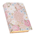 KJV Bible Giant Print Faux Leather for I Know the Plans, Pink Floral Printed Jer. 29:11 - Leather