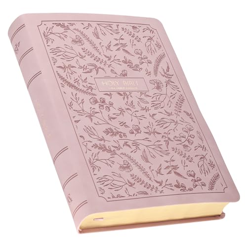 KJV Bible Giant Print Full Size Faux Leather Pink - Leather