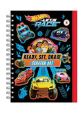 Hot Wheels Let's Race: Ready, Set, Draw - Scratch Art - Hardcover