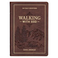 Devotional Walking with God Large Print Faux Leather - Leather