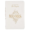 Gift Book Mr. & Mrs. White Faux Leather - Leather