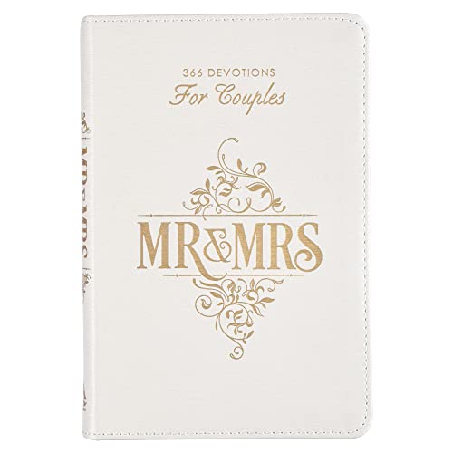 Gift Book Mr. & Mrs. White Faux Leather - Leather