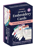 On-The-Go Embroidery Cards Set 1: 60 Stitches for Left & Right Handers, 3 Thread Organizers, 3 Take-Along Card Rings, Instruction Booklet with Visual - Paperback