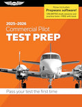 Commercial Pilot Test Prep 2025-2026: Paperback Plus Software--Pass Your FAA Exam - Paperback