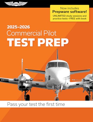 Commercial Pilot Test Prep 2025-2026: Paperback Plus Software--Pass Your FAA Exam - Paperback