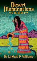 Desert Illuminations Tarot: 78-Card Tarot Deck with Teal Painted Edges & Illustrated Guidebook - American Southwest, Mysticism, Chakras, and Astrology - Other