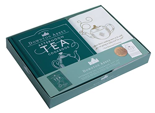 The Official Downton Abbey Afternoon Tea Cookbook Gift Set [Book ] Tea Towel] - Paperback