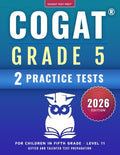 COGAT Grade 5 Test Prep-Gifted and Talented Test Preparation Book - Two Practice Tests for Children in Fifth Grade (Level 11) - Paperback