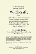 A Modest Enquiry Into the Nature of Witchcraft - Paperback