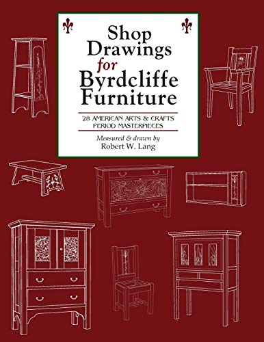 Shop Drawings for Byrdcliffe Furniture: 28 Masterpieces American Arts & Crafts Furniture - Paperback