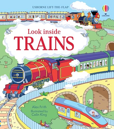 Look Inside Trains - Board Books