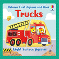 Usborne First Jigsaws and Book: Trucks - Paperback