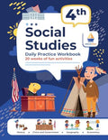 4th Grade Social Studies: Daily Practice Workbook 20 Weeks of Fun Activities History Civic and Government Geography Economics + Video Explanations for - Paperback