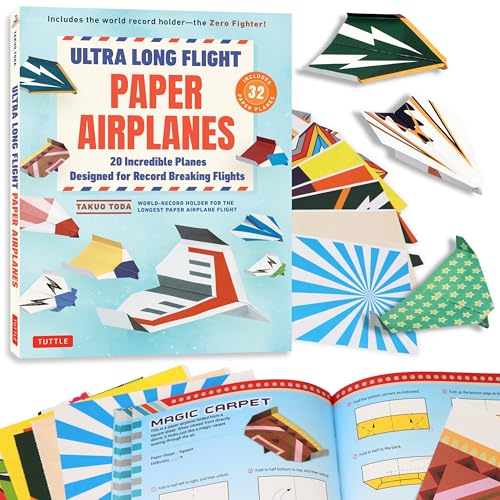 Ultra Long Flight Paper Airplanes: 20 Incredible Planes Designed for Record Breaking Flights - Paperback
