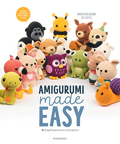 Amigurumi Made Easy: 16 Straightforward Animal Crochet Patterns - Paperback
