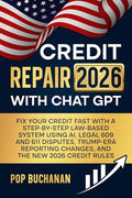 Credit Repair 2026 with ChatGPT: Fix Your Credit Fast with a Step-by-Step Law-Based System Using AI, Legal 609 and 611 Disputes, Trump-Era Reporting C - Paperback